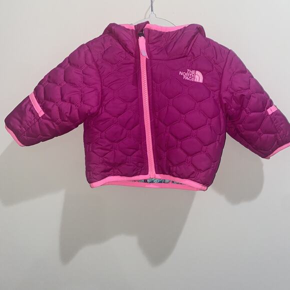 THE NORTH FACE 0-3 Months Reversible Perrito Insulated Jacket Winter Water Repel - Picture 5 of 8